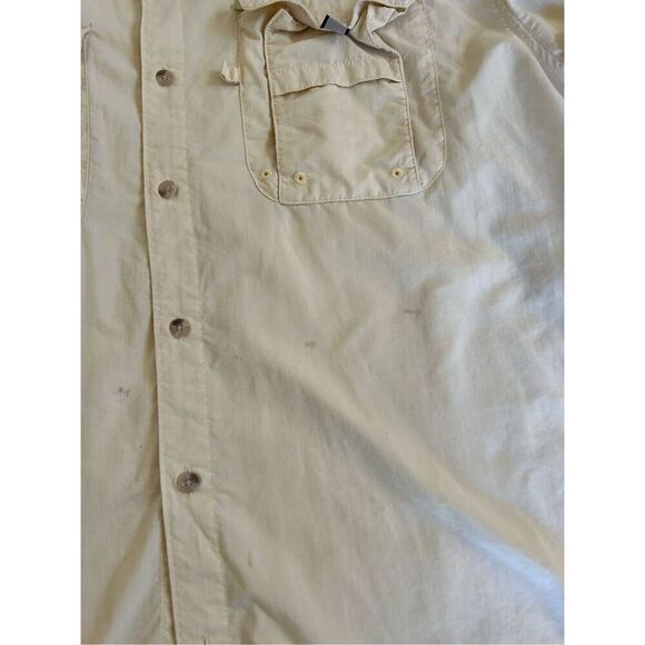 Columbia PFG‎ Shirt Mens XXL Yellow Omni Shade Vented Fishing Short Sleeve - Picture 8 of 8